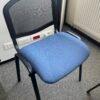 Don 3 Sièges visiteur resille tissu bleu